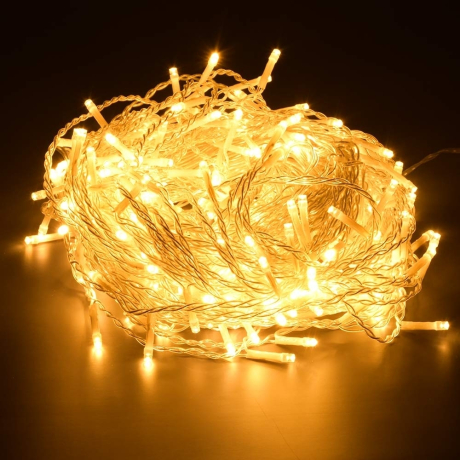 Нарушена упаковка! <295984> Электрогирлянда Занавес Vegas 96 теп. LED, 8 реж., 6 нит., блок пит., размер 1,5х1,5+5м, IP44 220V/4,5V 55147