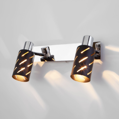 Бра Eurosvet Fente 20090/2 черный/хром 