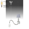 Подвесной светильник Crystal Lux с лампочкой PRINCESS SP1+Lamps E14 Свеча 