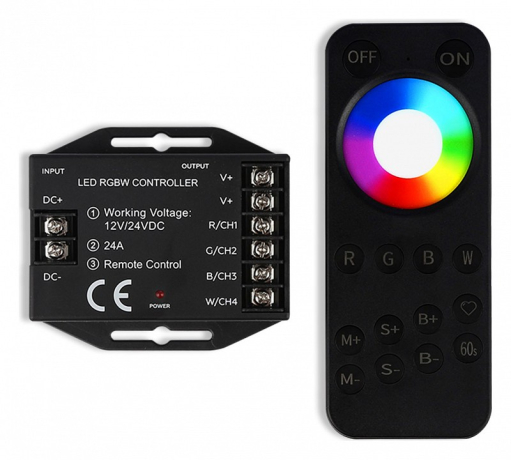 Контроллер-регулятор цвета RGBW с пультом ДУ Ambrella Light ILLUMINATION GS11461 