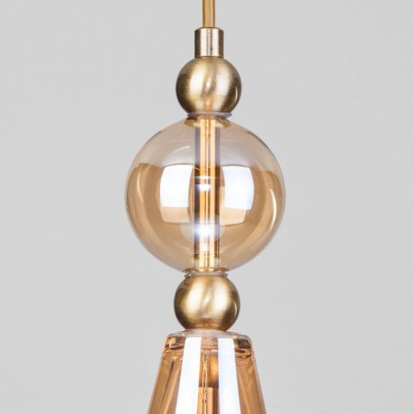 Подвесной светильник Eurosvet Ilario 50202/1 янтарный (a051706) 