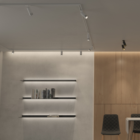 Однофазный светильник для шинопровода с лампочкой Novotech 370862+Lamps 