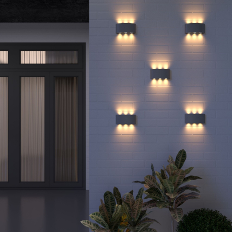 1551 TECHNO LED TWINKY TRIO серый Уличный настенный светодиодный светильник Elektrostandard (a038417)