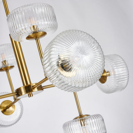 Люстра на штанге Malinconia Favourite с поддержкой Алиса 4051-8P-А 