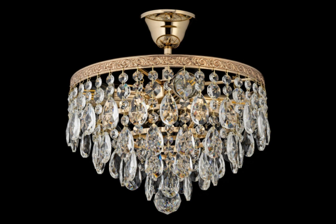 Люстра потолочная с Led лампочками в комплекте Arti Lampadari Castellana E 1.3.30.601 G+Lamps 