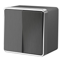 Выключатель двухклавишный влагозащищенный Werkel Gallant (графит рифленый) W5020204