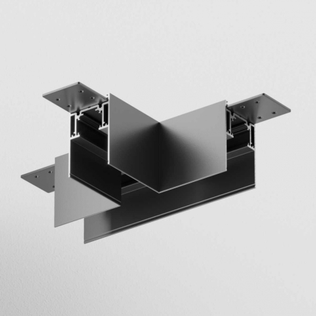 Соединитель T-образный для треков накладных Maytoni Technical Accessories for tracks Gravity TRA010CT-41B 