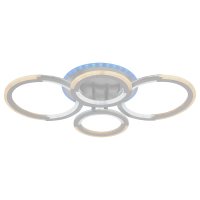 Потолочная диммируемая люстра с пультом ДУ Profit Light 9820/2+2 WHT 88W+7W RGB