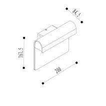 27881/06/30 Уличный настенный светодиодный светильник с номером дома Lucide THESI