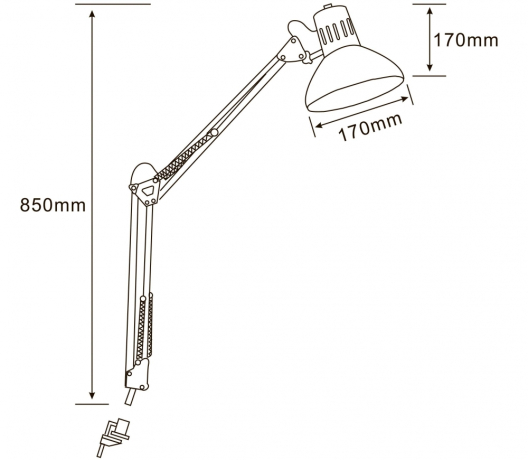 Настольная лампа в комплекте с лампочкой  Arte lamp A6068LT-1WH+Lamps 