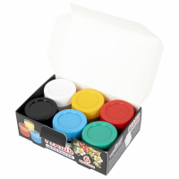 Нарушена упаковка!  <620663> Гуашь ЮНЛАНДИЯ "ШКОЛЬНАЯ", 6 цветов по 17,5 мл, 192382 (192382)