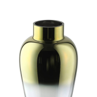 421363 Ваза декоративная KENYASI, H325, ?180, стекло, прозрачный, золотой, зеркальный Eglo