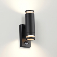 Нарушена упаковка!  <399910> Уличный настенный светильник с датчиком движения Odeon Motto 6605/2W