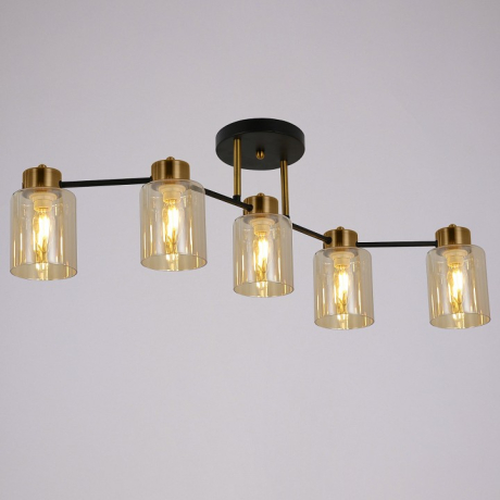 Светильник на штанге ILLUMICO Qui IL6111-5COU-79 BK GD Qui 