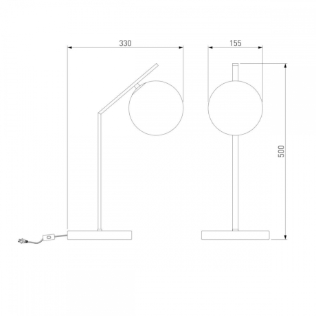 Настольная лампа декоративная Eurosvet Shape 01213/1 латунь 