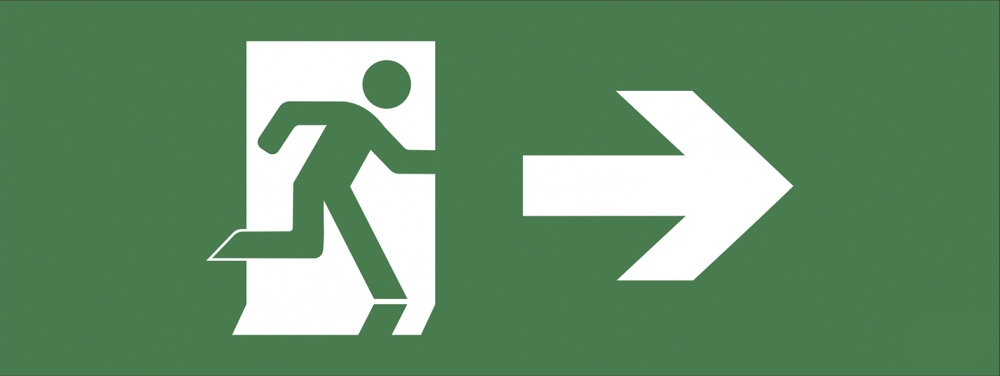 Нарушена упаковка!  <259756> Самоклеящаяся этикетка Эра 200х60мм "Фигура/стрелка вправо" DPA/DBA INFO-DBA-002 (Б0048454)