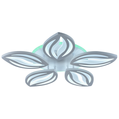 Светодиодная люстра с ПДУ Profit Light 8021/5 WHT 100W+7W RGB 