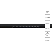 Накладной светильник Arte Lamp Linea A4675PL-1BK