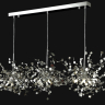 Подвесной светильник с лампочками CRYSTAL LUX GARDEN SP3х3 L1200 CHROME+Lamps 