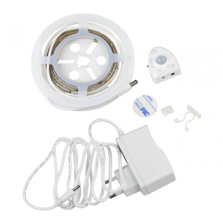 1,2м. Комплект светодиодной ленты белого цвета 4000К, 3W, 220V, 30LED/m, IP65 Uniel ULS-R01-3W-4000K-1.2M-DIM SENSOR Smart Light (UL-00004447)