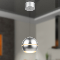 Нарушена упаковка!  <619740> Подвесной светильник Эра PL21 SL GX53 серебро (Б0058505)