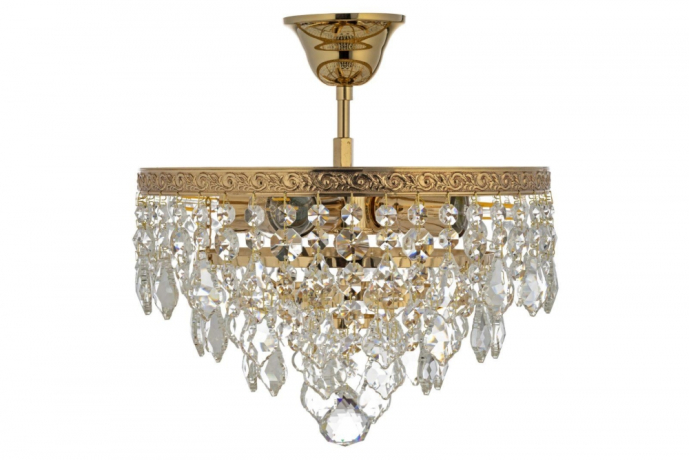 Люстра потолочная с Led лампочками в комплекте Arti Lampadari Castellana E 1.3.30.602 G+Lamps 