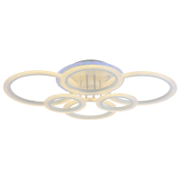 Светодиодная диммируемая люстра с ПДУ Profit Light 8086/6 WHT 132W+8W RGB