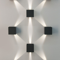 1548 TECHNO LED WINNER черный Уличный настенный светодиодный светильник Elektrostandard (a038410)