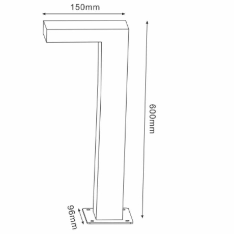 28851/60/30 Уличный светодиодный фонарный столб Lucide Texas