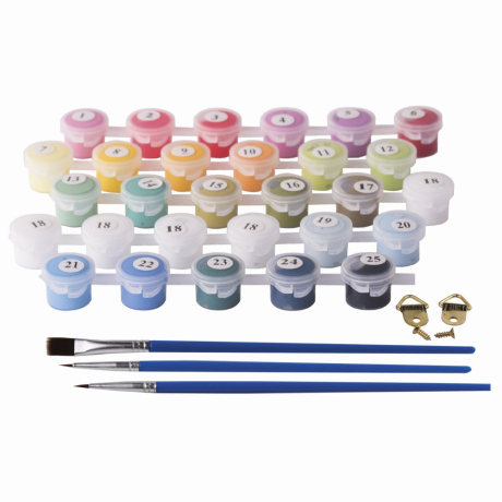 Картина по номерам 40х50 см, ОСТРОВ СОКРОВИЩ "Строгий профиль", на подрамнике, акрил, кисти, 663358 (663358)