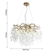 Люстра с лампочками, подвесная, комплект от Lustrof. №385079-617266