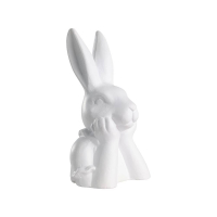 427974 Фигурка Заяц GOPENG, L120, B95, H197, керамика, белый Eglo