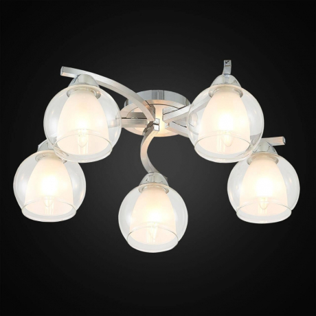 Люстра потолочная Citilux Кристи CL152157 Алюминий+Хром 