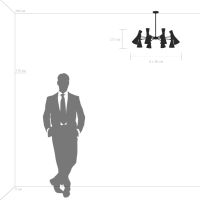 Люстра на штанге Lightstar с поддержкой Маруся Dumo (MD8506/8A) 816081