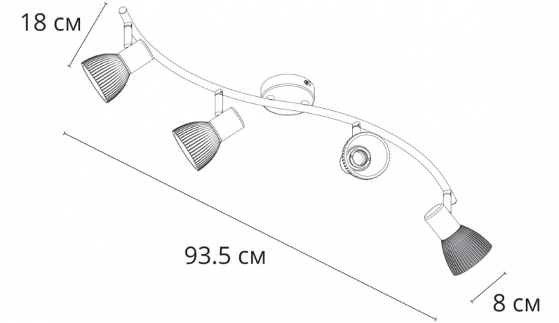 Спот Arte Lamp Parry A5062PL-4AB 