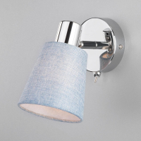 Нарушена упаковка! <155518> Настенный светильник Eurosvet 20080/1 хром/голубой (85993)