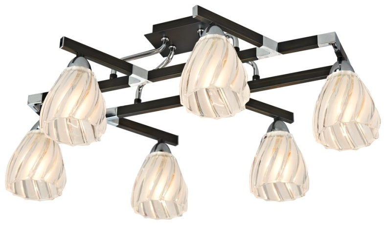 Потолочная люстра с лампочками Velante 284-107-06+Lamps 