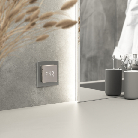 Умный сенсорный терморегулятор  для теплого пола (дымчатый) W1151217 Werkel 