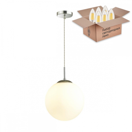 Подвесной светильник Lumion Summerс лампочкой 4543/1+Lamps E27 Свеча 