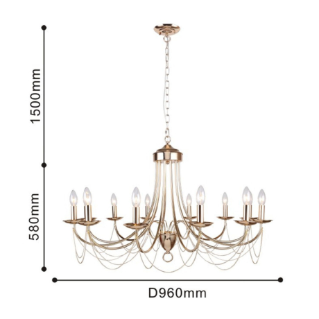 Люстра с лампочками F-Promo Plini 2591-12P+Lamps 
