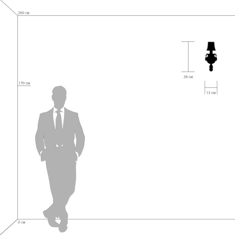 Настенное бра Lightstar Princia 726611 