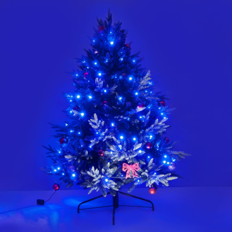 5м. Гирлянда нить голубой свет IP20 Eurosvet 400-001 (a044249)