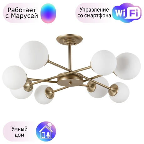 Люстра на штанге с поддержкой Маруси, комплект от Lustrof №240771 