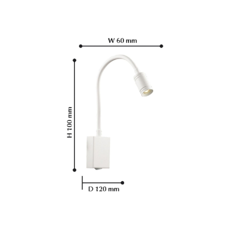 Нарушена упаковка!  <98221> 1958-1W Светодиодный спот Favourite Murum