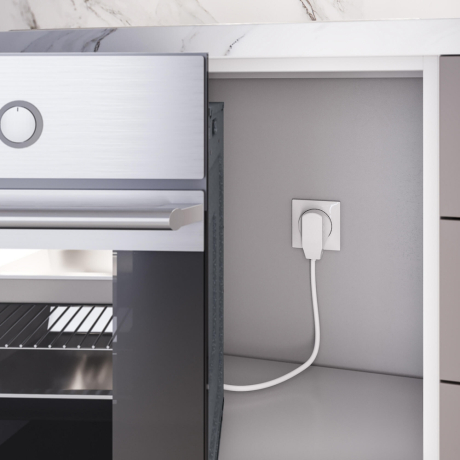 Розетка с вилкой для электроплиты 32А 250В (белый) Werkel W1189201