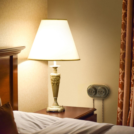 Выключатель одноклавишный без рамки Werkel Ретро (бронза) W5712012