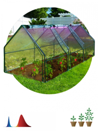 Нарушена упаковка!  <743957> Теплица GREEN APPLE GA-House-max со светильниками в комплекте, 2700х900х900 мм, 3 отсека (Б0063904)