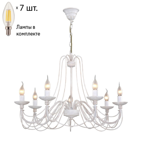 Подвесная люстра с лампочками F-Promo Chateau 2164-7P+Lamps E14 Свеча 