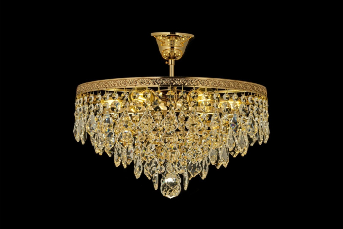 Потолочная люстра с лампочками Arti Lampadari Castellana E 1.3.38.602 G+Lamps