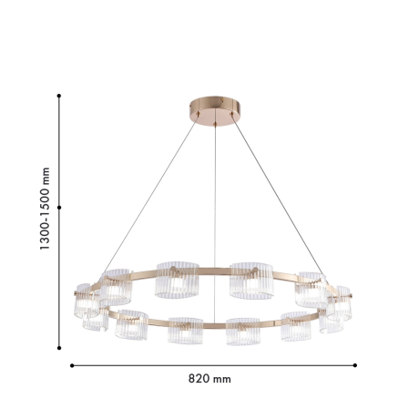 Подвесная люстра Favourite Ori 4248-12P 